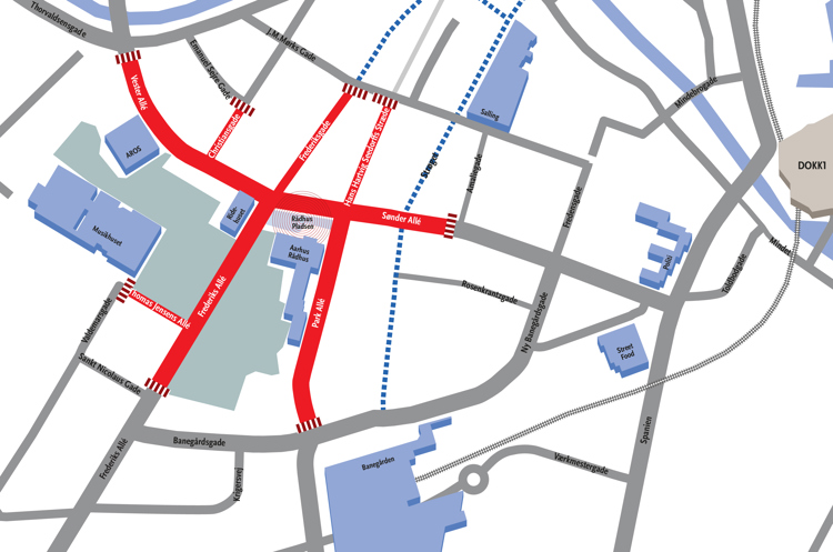 afspærring rådhuspladsen