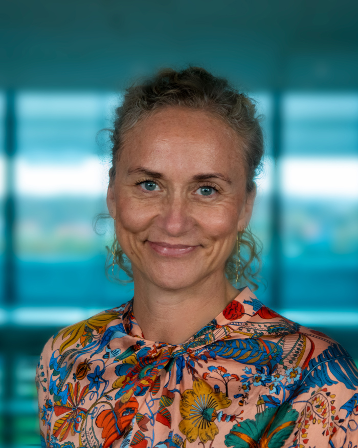 Portræt af Tanja Nyborg indenfor på Grøndalsvej 2