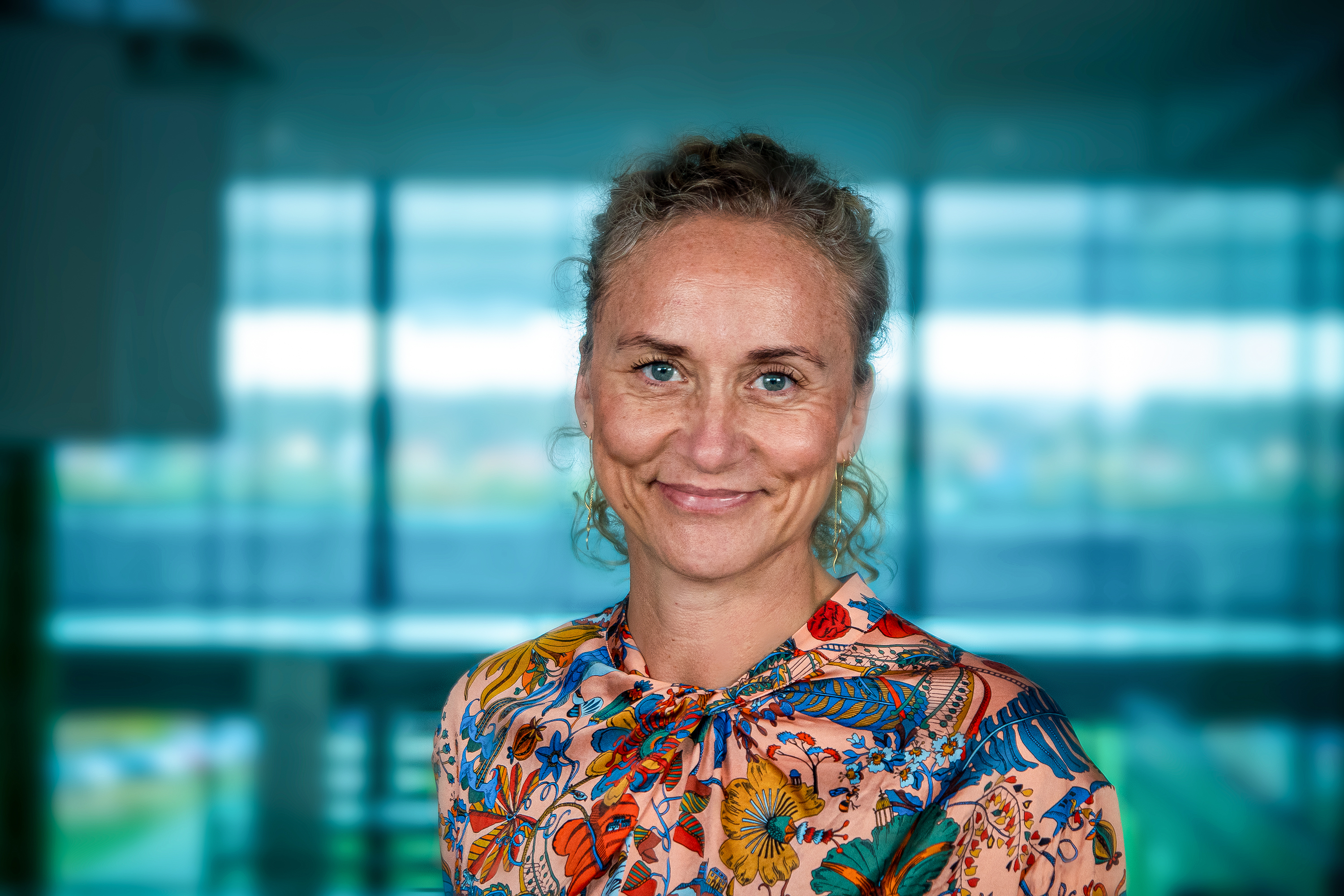 Portræt af Tanja Nyborg indenfor på Grøndalsvej 2