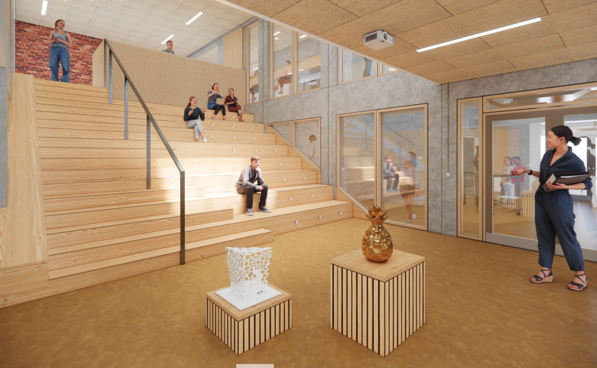 Trappe på Solbjergskolen - indendøre